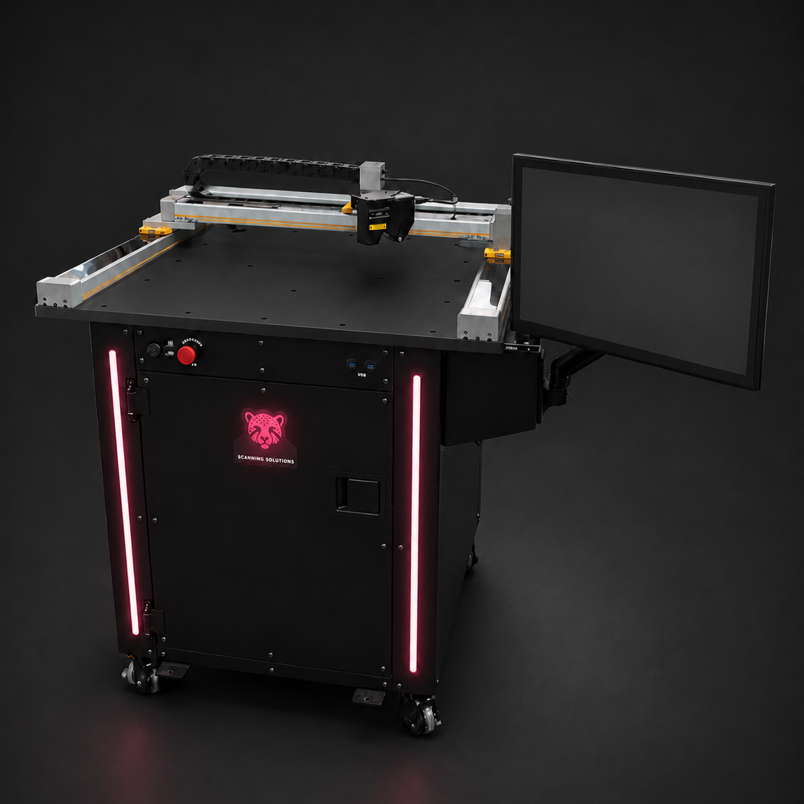 Cheetah CE-102000 Gantry Scanner with a two-axis Cartesian gantry and laser profilometer.